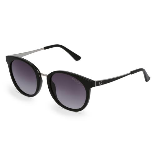 Guess GU7459 Damen-Sonnenbrille Vollrand Panto Kunststoff-Gestell, schwarz