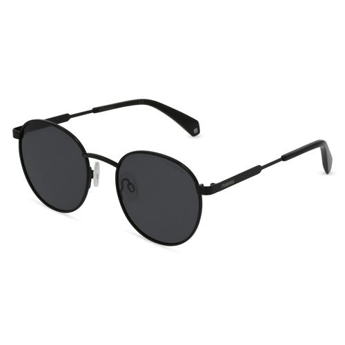 Polaroid PLD 2053/S Unisex-Sonnenbrille Vollrand Oval Metall-Gestell, schwarz