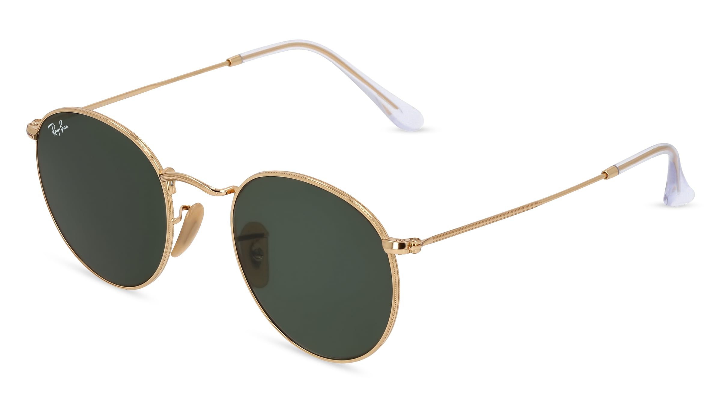 Ray-Ban RB 3447N ROUND METAL Herren-Sonnenbrille Vollrand Rund Metall-Gestell, gold