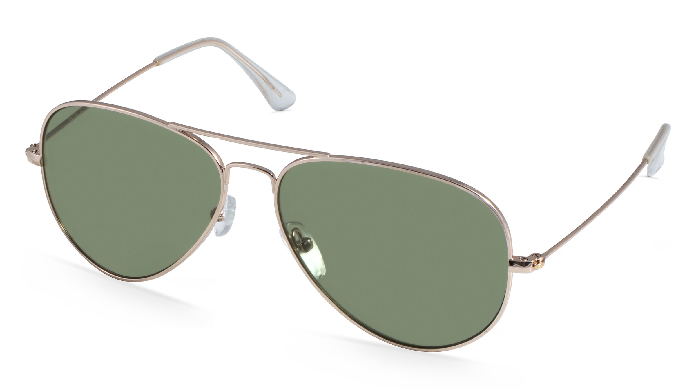 Fielmann BD 277 SUN CL Unisex-Sonnenbrille Vollrand Pilot Edelstahl-Gestell, gold