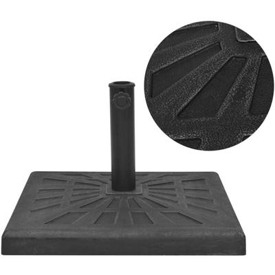 Vidaxl - Sonnenschirmständer Quadratisch Schwarz 12 kg Image