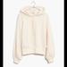Madewell Tops | Madewell Ivory Long Sleeve Terry Hoodie Sweatshirt | Color: Red | Size: Various