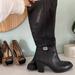 Giani Bernini Shoes | Gianni Bernini Black Tall Boots With Heel Size 5.5 | Color: Black | Size: 5.5