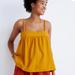 Madewell Tops | Madewell Boho Spaghetti Strap Mustard Top Size 4 | Color: Gold/Yellow | Size: 4