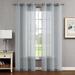 Creative Home Ideas Solid Color Sheer Thermal Single Curtain Panel Polyester in Gray/Brown | 96 H x 38 W in | Wayfair YMC016550