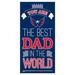 Fan Creations Best Dad In The World Sign | 6 H x 12 W x 0.25 D in | Wayfair H1079-Capitals