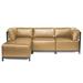 Latitude Run® Woodsen Patio Sectional w/ Cushions Metal in Brown | 30 H x 95.5 W x 63 D in | Wayfair LATT7186 39174364