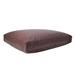 B&G Martin Faux Leather Foam & Faux Down Cushion Dog Bed Plastic in Brown | 5 H x 34 W x 26 D in | Wayfair FXLC-330-LG BRN-FA