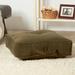 Darby Home Co Vachel Corduroy Microfiber Floor Pillow Polyester/Polyfill/Microfiber in Green | 5 H x 21 W x 21 D in | Wayfair