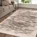 Brown 96 x 60 x 0.31 in Area Rug - Scout Contemporary Modern Distressed Abstract Indoor Area Rug By Haus & Home, | 96 H x 60 W x 0.31 D in | Wayfair