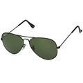 Ray-Ban Unisex RB3025 Aviator Sunglasses 58mm, Black, 58 mm