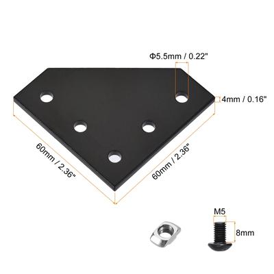 Corner Bracket Plates L Shape Outside Joint Kits, for Frame Structure