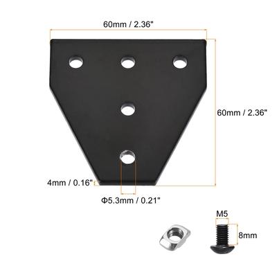 Corner Bracket Plate T Shape Joint Kits, for Frame Structure