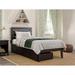 Oxford Twin Extra Long Bed with 2 Drawers in Espresso