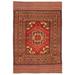 ECARPETGALLERY Hand-knotted Tajik Caucasian Dark Red Wool Rug - 6'3 x 9'2