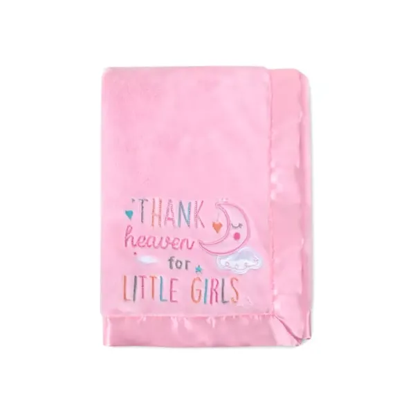 baby-essentials-baby-girls-thank-heaven-blanket,-pink/