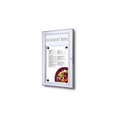 SHOWDOWN Displays Showdown Speisekartenhalter Outdoor - 1x DIN A4 - Aluminium / Stahl - Silber Image