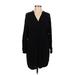 H&M Casual Dress - Shift: Black Solid Dresses - Women's Size 2