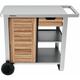 Campingaz - chariot woody deluxe pour plancha 2 & 3 brûleurs bf / sorio / master / othello