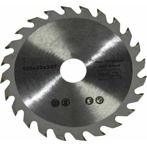 Miso Tools - Hartmetall Kreissägeblatt für Holz 24Z 125 mm x 22 mm Winkelschleifer Kappsäge