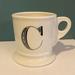 Anthropologie Dining | Anthropologie Monogram Letter C Mug Coffee Cup Shaving Cup | Color: Black/White | Size: Os