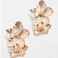 Anthropologie Jewelry | New~ Anthropologie Shashi Wild Flower Earrings | Color: Gold | Size: Os