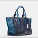 Coach Bags | Coach Crosby Carryall Blue With Embossed Snakeskin | Color: Blue | Size: Os