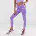 Nike Pants & Jumpsuits | Nike Air Women’s Dri-Fit Tight Fit Crop Length Running Tights Sz S In Purple | Color: Purple | Size: S