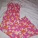 Jessica Simpson Dresses | Jessica Simpson Pink Floral Long Sundress. Womens Size Xs | Color: Orange/Pink | Size: Xs