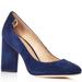 Tory Burch Shoes | Navy Tory Burch Suede Heels | Color: Blue | Size: 6.5