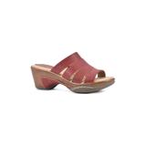 Women's White Mountain Valora Mule Sandal by White Mountain in Red Woven (Size 10 M)