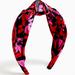 J. Crew Accessories | J. Crew Chic Red And Pink Flower Headband. | Color: Pink/Red | Size: Os