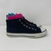 Converse Shoes | Converse Shoes Girls 3 Chuck Taylor All Star Hi Zip Back Sneakers Black 645246f | Color: Black/Pink | Size: 3bb