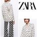 Zara Tops | New Zara Flowy Polka Dot Blouse Limited Edition Printed - Ref. 8556/756 | Color: Black/White | Size: Various