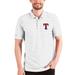 Men's Antigua White Texas Rangers Esteem Polo