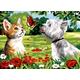 SEG de Paris Tapestry/Needlepoint Kit - Westie,Cat & Butterfly