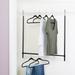 Black Steel Hanging Closet Rod for Additional Clothes Storage