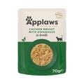 12x70g Chicken with Asparagus Pouches Applaws Wet Cat Food