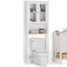 WYNDENHALL Normandy 68.4 inch H x 27.6 inch W Over The Toilet Space Saver Bath Cabinet - 28 W x 9 D x 68 H - 28 W x 9 D x 68 H