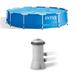 Intex 12Ft x 30In Swimming Pool & Intex 530 GPH Pool Cartridge Filter Pump - 60.2