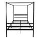 Metal Canopy Bed Frame, Stable and durable metal platform