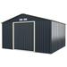 Gymax Outdoor Tool Storage Shed Large Utility Storage House w/ Sliding