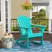 Polytrends Laguna Seashell Poly All Weather Patio Rocking Chair