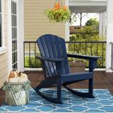 Polytrends Laguna Seashell Poly All Weather Patio Rocking Chair