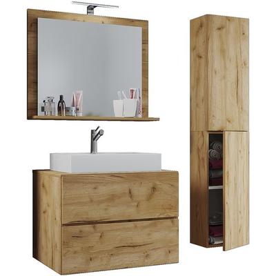 VCM Morgenthaler 4-tlg. Badmöbel-Set »Lendas L« 60 cm braun