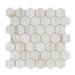 Stone & Tile Shoppe, Inc. Natural Stone Honeycomb Mosaic Wall & Floor Tile Natural Stone in Gray/White | 2 H x 2 W x 0.38 D in | Wayfair 116235