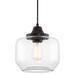 Kira Home Maia 10 Modern Farmhouse Pendant Light + Schoolhouse Glass Shade, Adjustable Hanging Height, Oil Rubbed Bronze Finish Glass | Wayfair