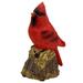 Northlight Seasonal 4.5" Red Cardinal Bird on a Tree Stump Christmas Figurine Resin | 4.5 H x 2 W x 2.5 D in | Wayfair NORTHLIGHT DW92249