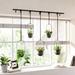 Umbra 5-Piece Plastic Hanging Planter Set Composite in Black | 37.13 H x 7.13 W x 4.13 D in | Wayfair 1018086-040