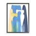 Stupell Industries Abstract Colorful Landslide Beige Falling Movement Canvas in Blue | 14 H x 11 W x 2 D in | Wayfair ae-548_fr_11x14